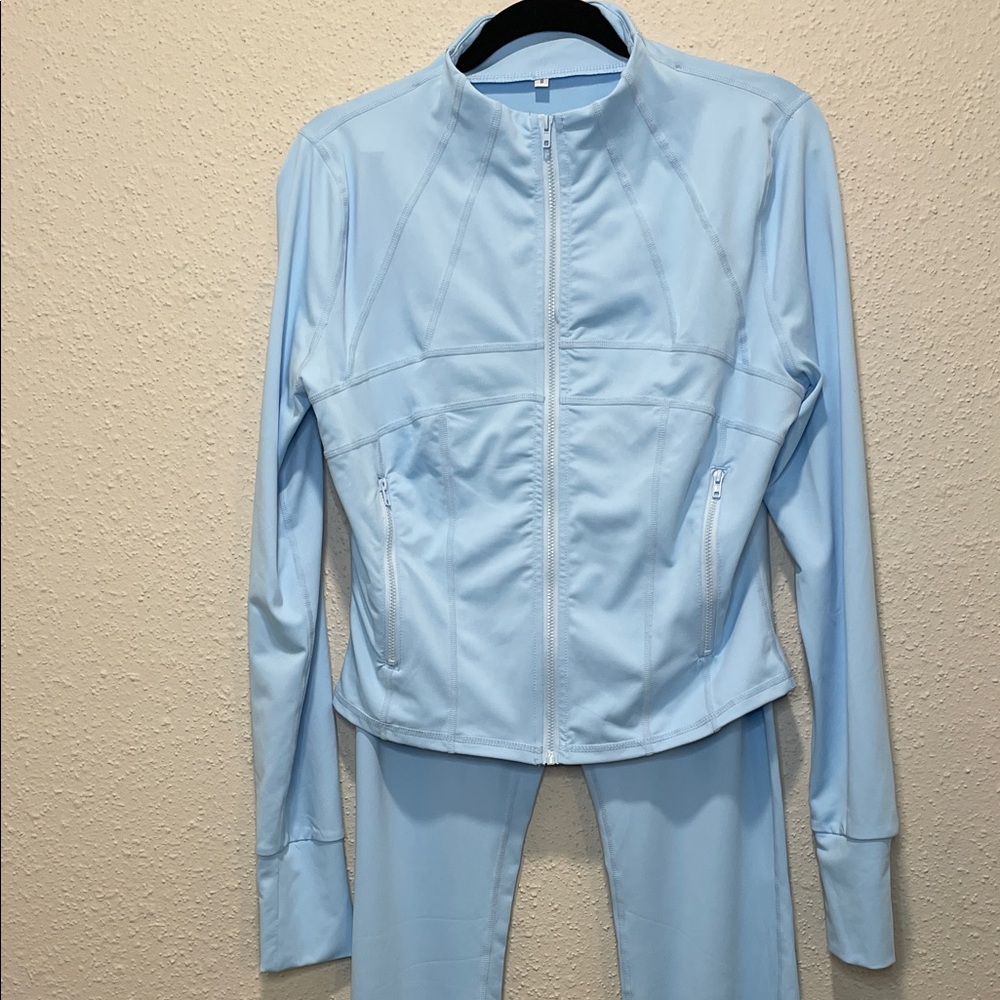 Light Blue Women's Jumpsuit-NWOT - Picture 2 of 3